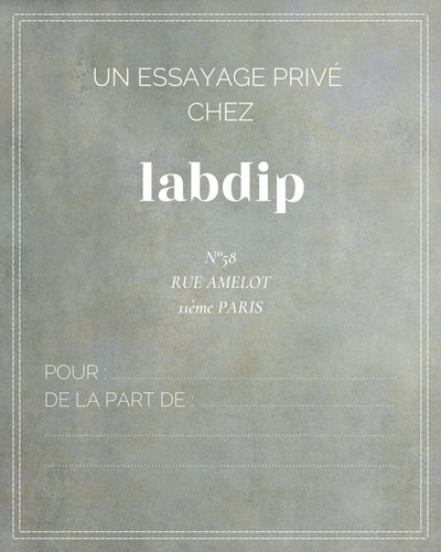 Cartes-cadeaux E-Carte Cadeau Le LAB Essayage Privé Labdip