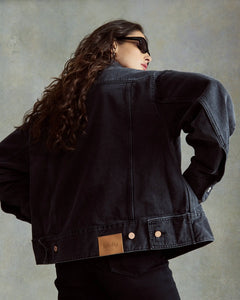 Veste BAYA DENIM BL 50 NOIR BLACK WASHED Labdip