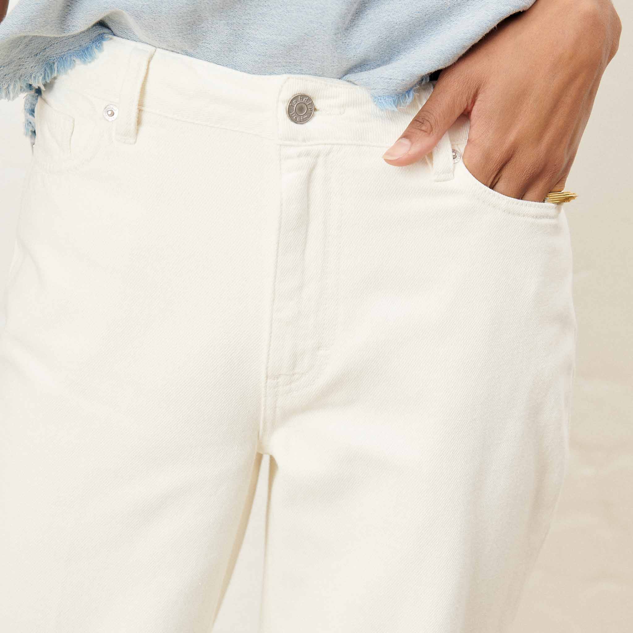 jean droit large denim suffren white labdip