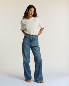 Jeans SULLY LONG DENIM IN 30 MID BLUE Labdip
porté par le mannequin de face